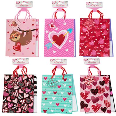 Valentine Medium Gift Bag - 2ct