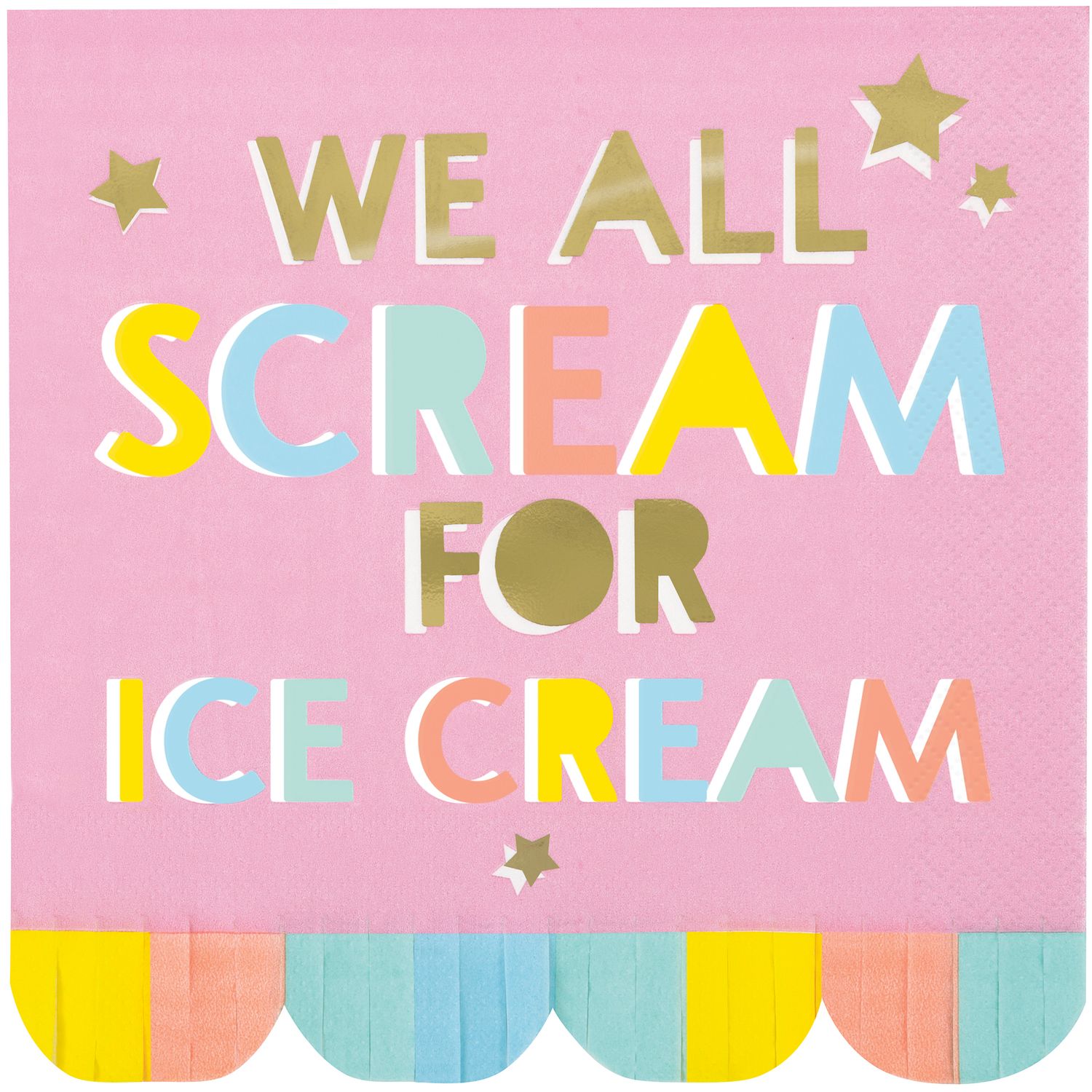 Pastel Ice Cream - Lunch Napkins 16ct