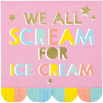 Pastel Ice Cream - Lunch Napkins 16ct
