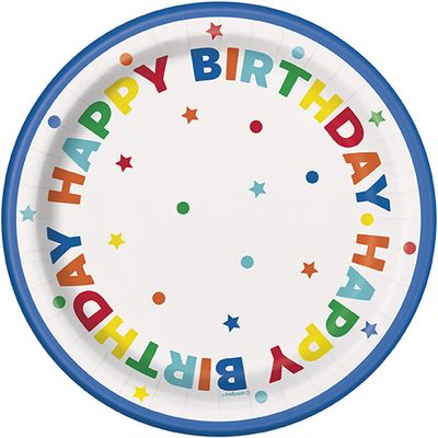 Dots &amp; Stars - 7&quot; Plates 8ct
