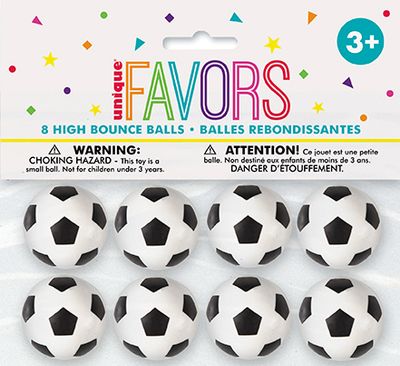 3D Soccer - Bouncy Ball 8ct