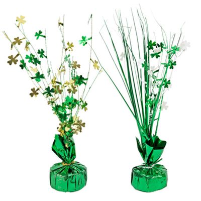 St. Pats Tinsel Spray Balloon Weight