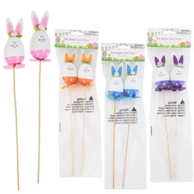 Bunny Egg Picks - 2ct