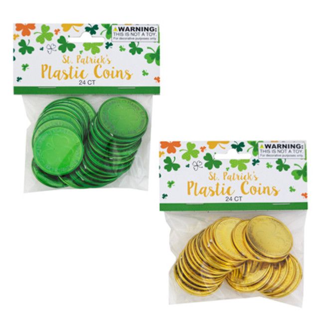 St. Pats Plastic Coins - 24ct