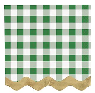 Garden Party - Plaid Bev Napkins 16ct