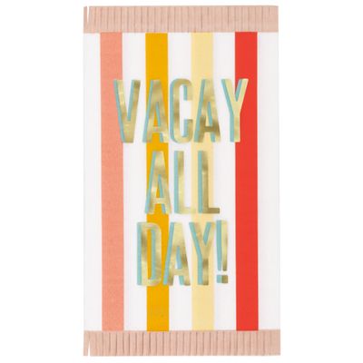 Vacay All Day - Fringe Guest Napkins 16ct