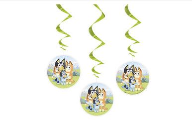 Bluey - 26&quot; Hanging Swirl 3ct