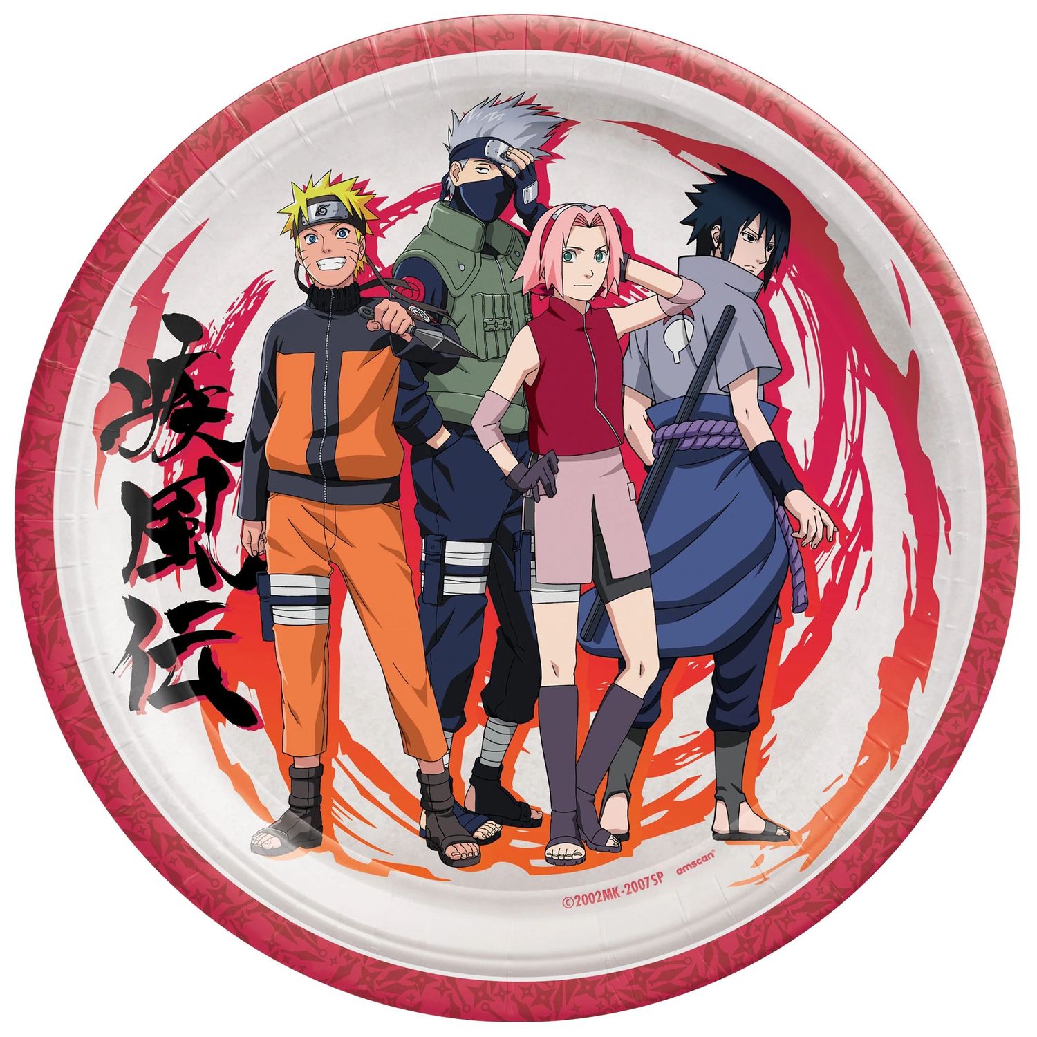 Naruto 9&quot; Dessert Plate - 8 Ct