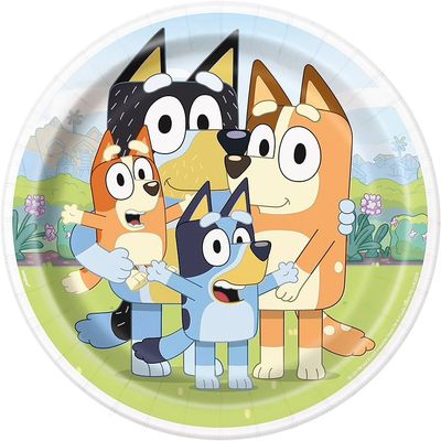 Bluey - 9&quot; Plates 8ct