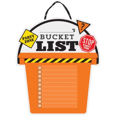 Bucket List Sign 15&quot; x 13&quot;