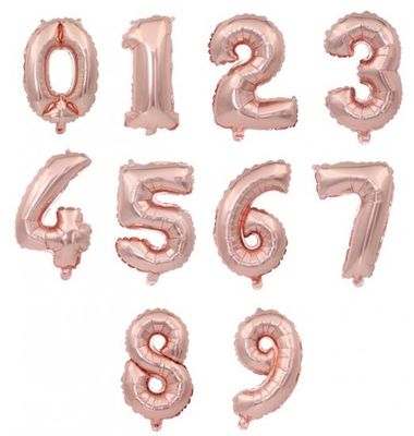 Rose Gold 34&quot; Helium Filled Foil Balloon and Ribbon