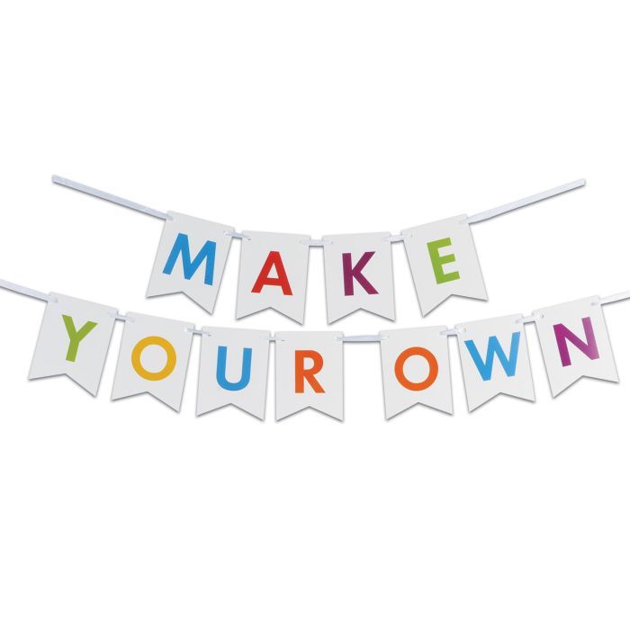Letter Streamer Banner Kit Make Your Own