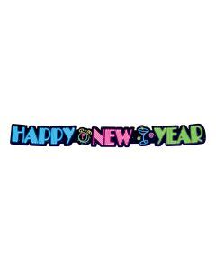 Neon New Year - Banner 3&quot;x3&#39;