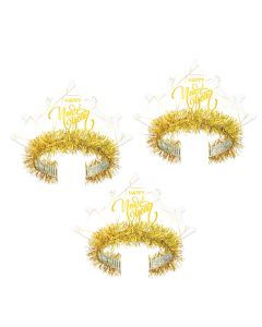 White New Year Gold Tiara