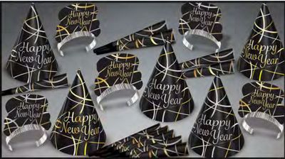 Silver and Gold Ring In The New Year Assortment for 10