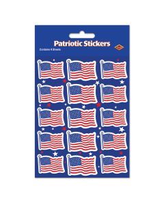 US Flag Stickers - 4 Sheets