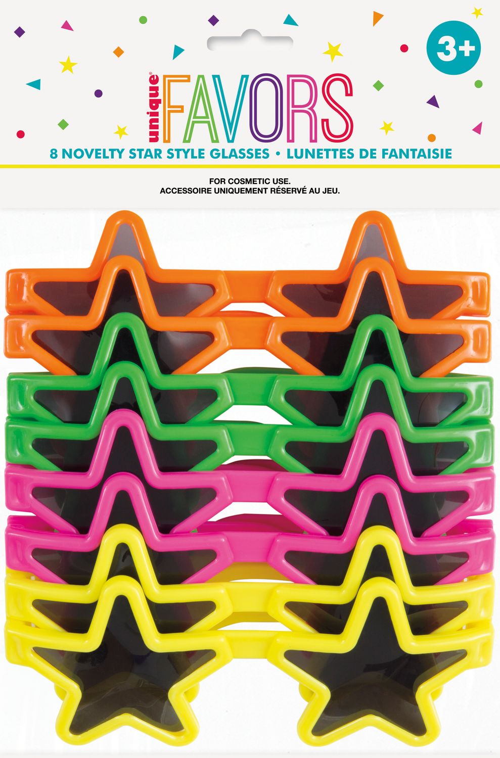 Star Novelty Glassess - 8ct