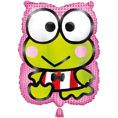 Hello Kitty Keroppi - 16&quot; Helium Filled Foil Shaped Balloon, Ribbon