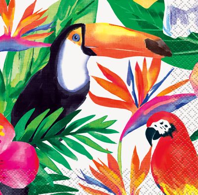 Palm Tropical Luau - Bev Napkin 16ct