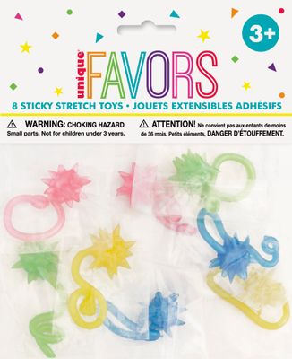 Starburst Sticky Stretch Toys - 8ct