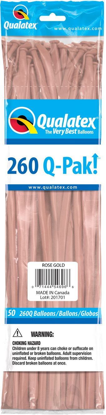 260Q Q-Pak Metallic Rose Gold 50 Ct.