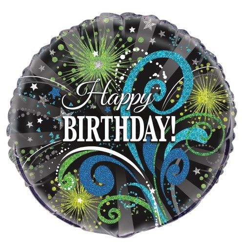 Happy Birthday - 18&quot; Helium Filled Foil Balloon