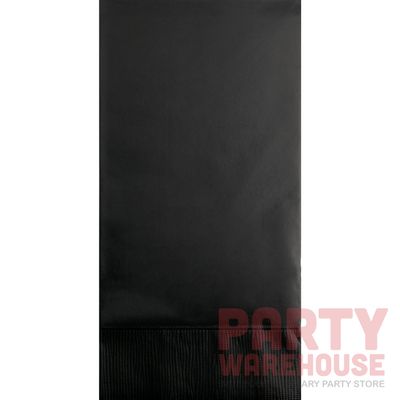 Guest Napkins 3 Ply Black Velvet 16 Ct