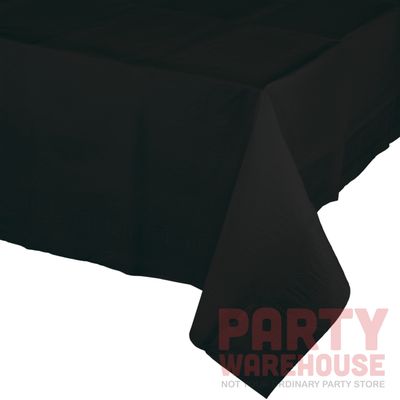 Rect Paper Tablecover Black Velvet 54&quot; x 108&quot;