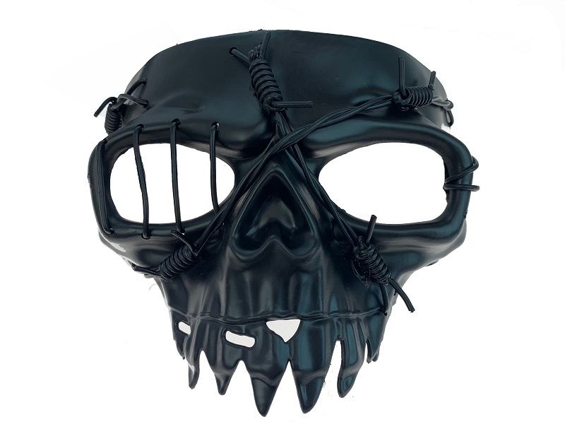 Black Skull Half Mask