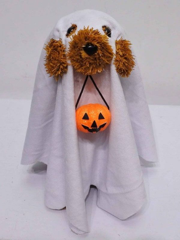 Tinsel Dog Ghost 3D 11.5&quot;