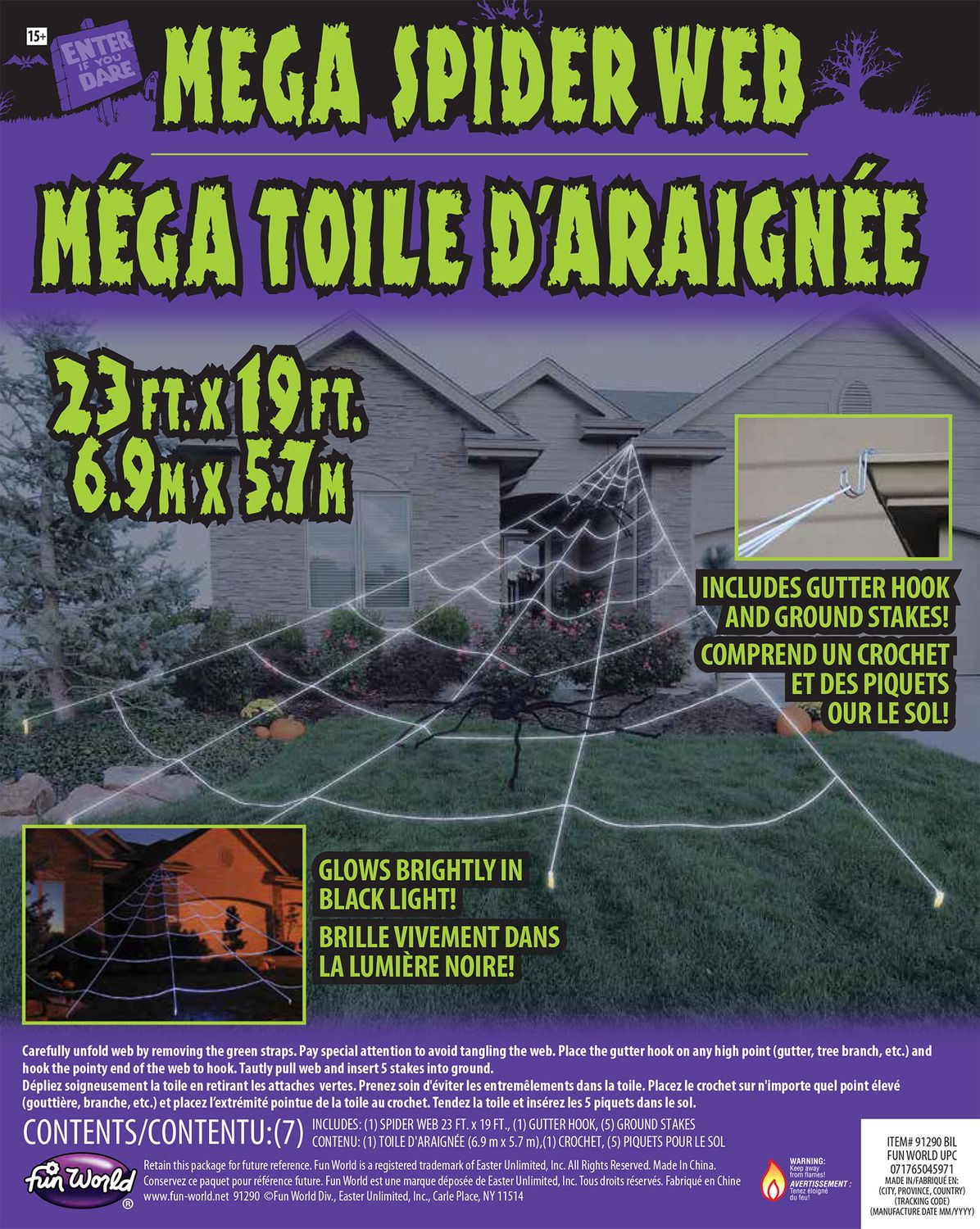Mega Yard Web - UV Responsive