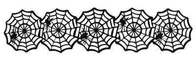 Felt  Spiderweb Table Runner