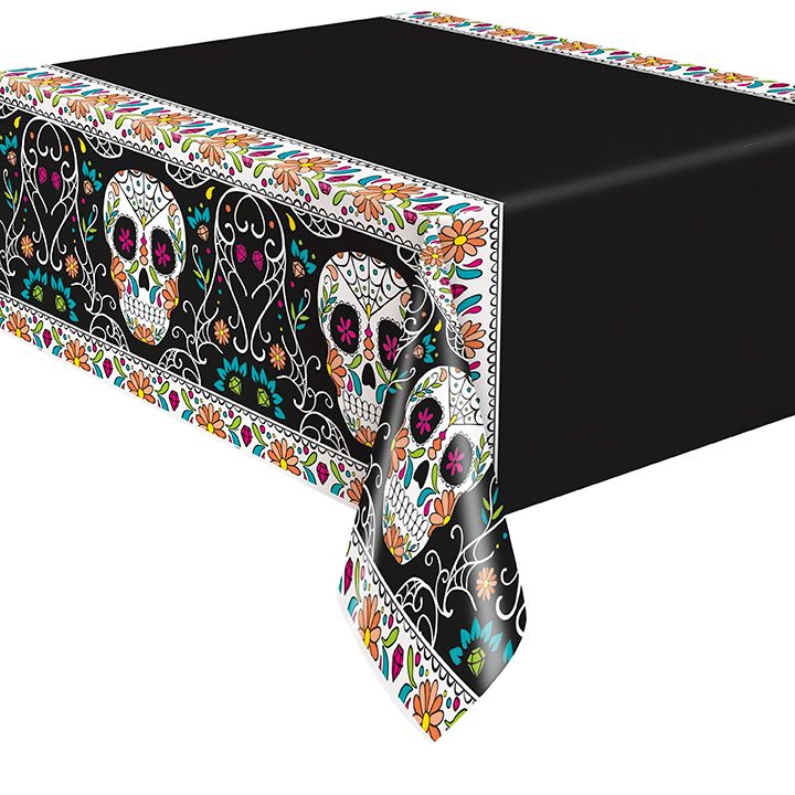 Day Of The Dead Skull - Tablecover 54&quot; X 84&quot;