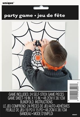 Pin The Spider On The Web Game