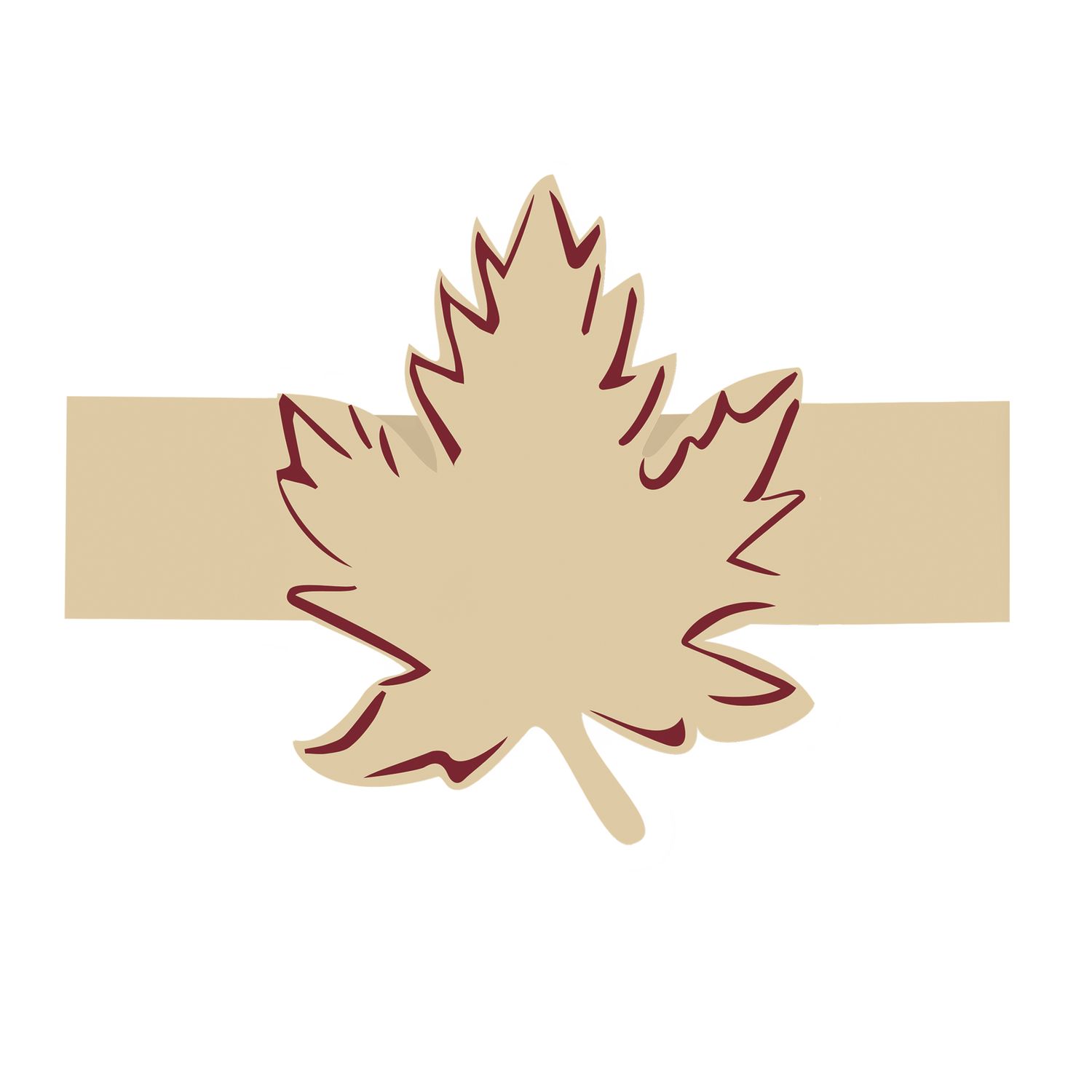 Elegant Thanksgiving - Leaf Napkin Holder Place Cards 8ct