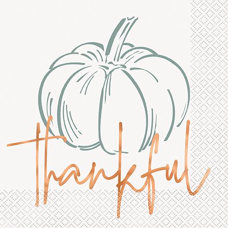 Elegant Thanksgiving - Lunch Napkins 16ct