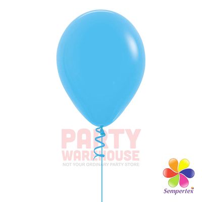 Fashion Blue 11&quot; Helium Filled Latex Balloon and Ribbon