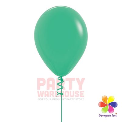 Fashion Green 11&quot; Helium Filled Latex Balloon and Ribbon