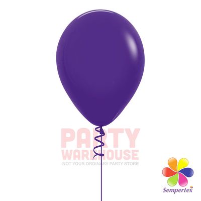 Fashion Violet 11&quot; Helium Filled Latex Balloon and Ribbon