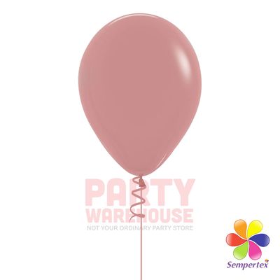 Deluxe Rosewood 11&quot; Helium Filled Latex Balloon and Ribbon