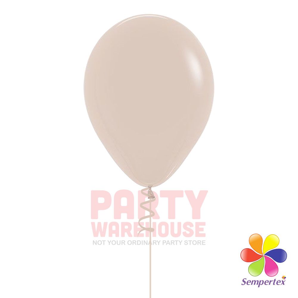 Deluxe White Sands 11&quot; Helium Filled Latex Balloon and Ribbon