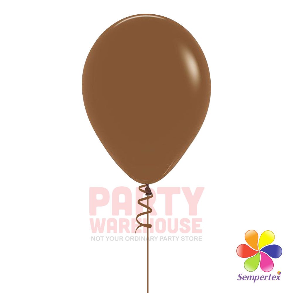 Deluxe Coffee 11&quot; Helium Filled Latex Balloon and Ribbon