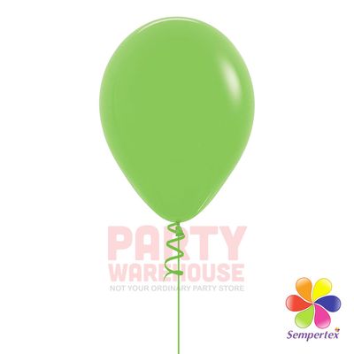 Deluxe Key Lime 11&quot; Helium Filled Latex Balloon and Ribbon