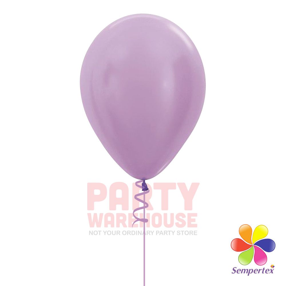 Pearl Lilac 11&quot; Helium Filled Latex Balloon and Ribbon