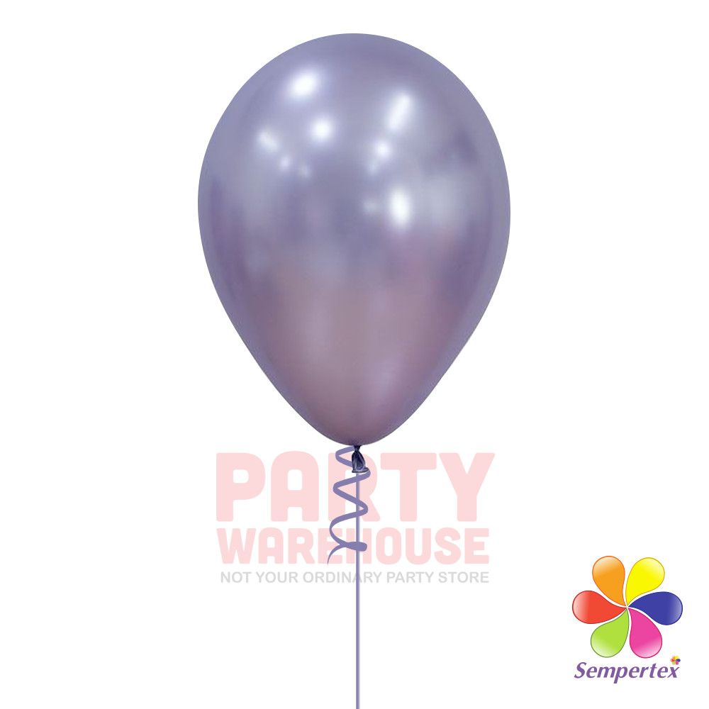Silk Light Amethyst 11&quot; Helium Filled Latex Balloon and Ribbon