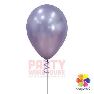 Silk Light Amethyst 11&quot; Helium Filled Latex Balloon and Ribbon