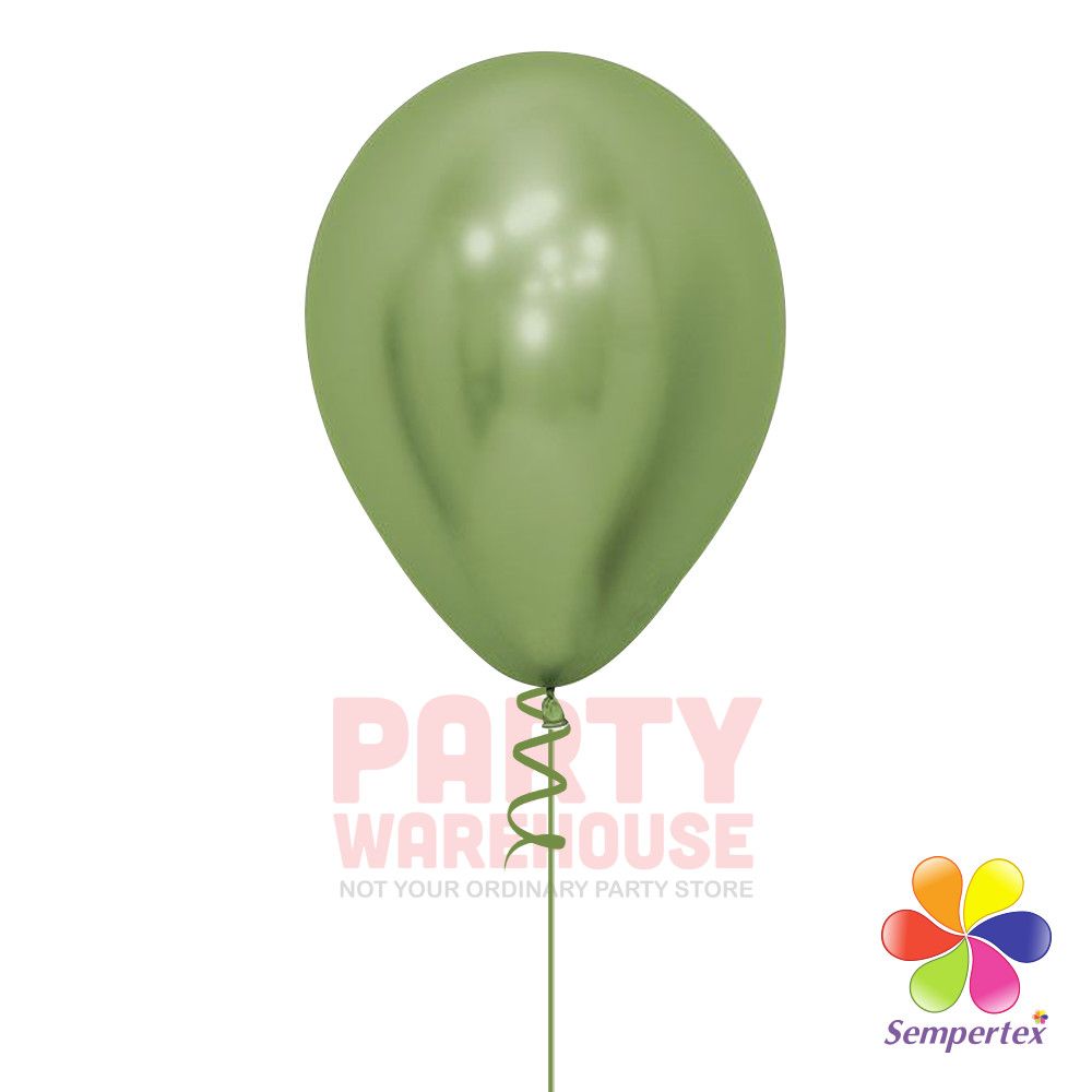 Reflex Key Lime 11&quot; Helium Filled Latex Balloon and Ribbon