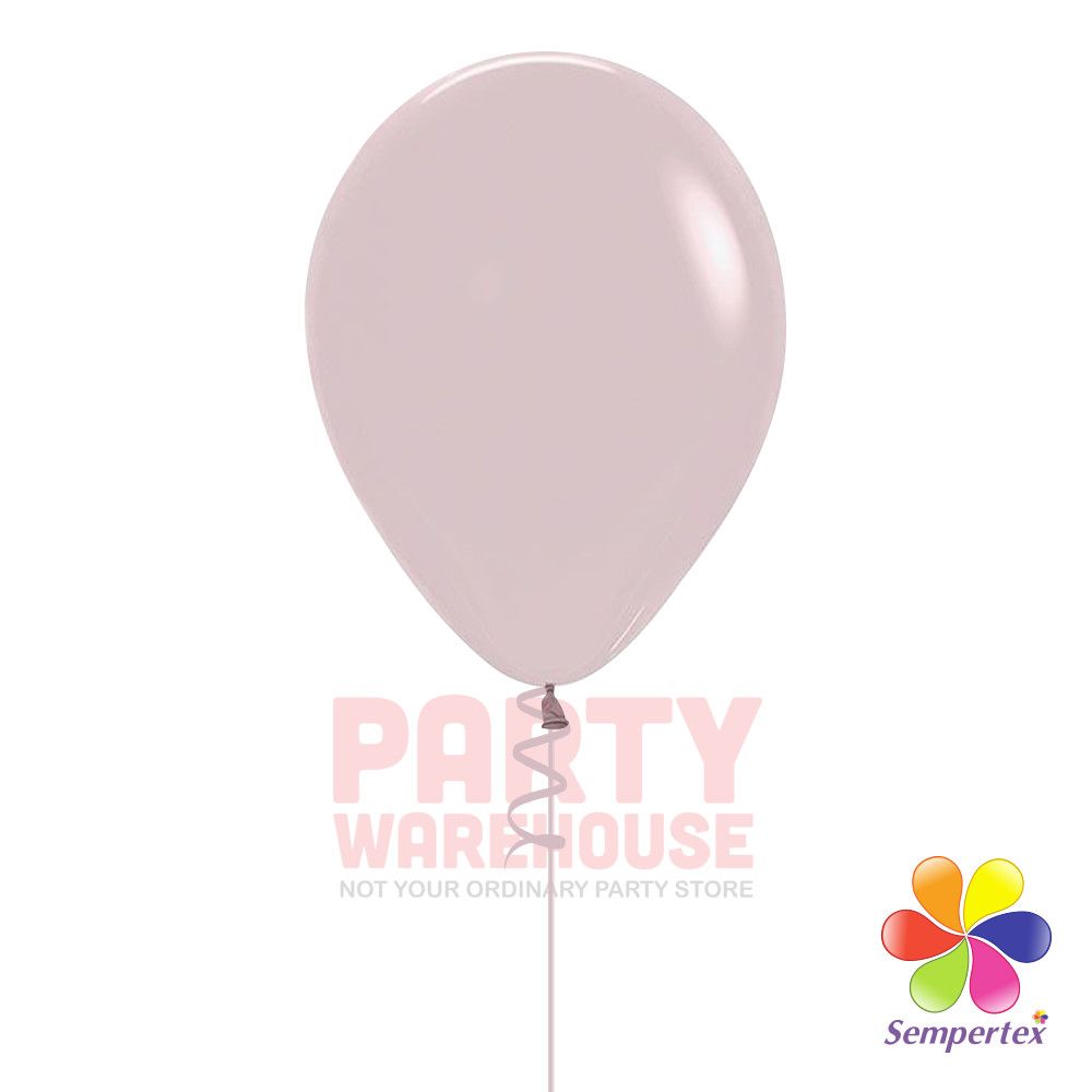 Pastel Dusk Rose 11&quot; Helium Filled Latex Balloon and Ribbon