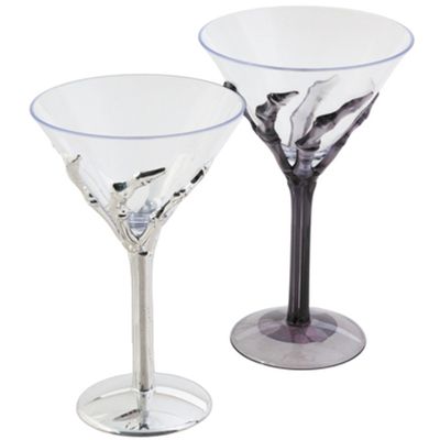 Halloween Creepy Hand Martini Glass