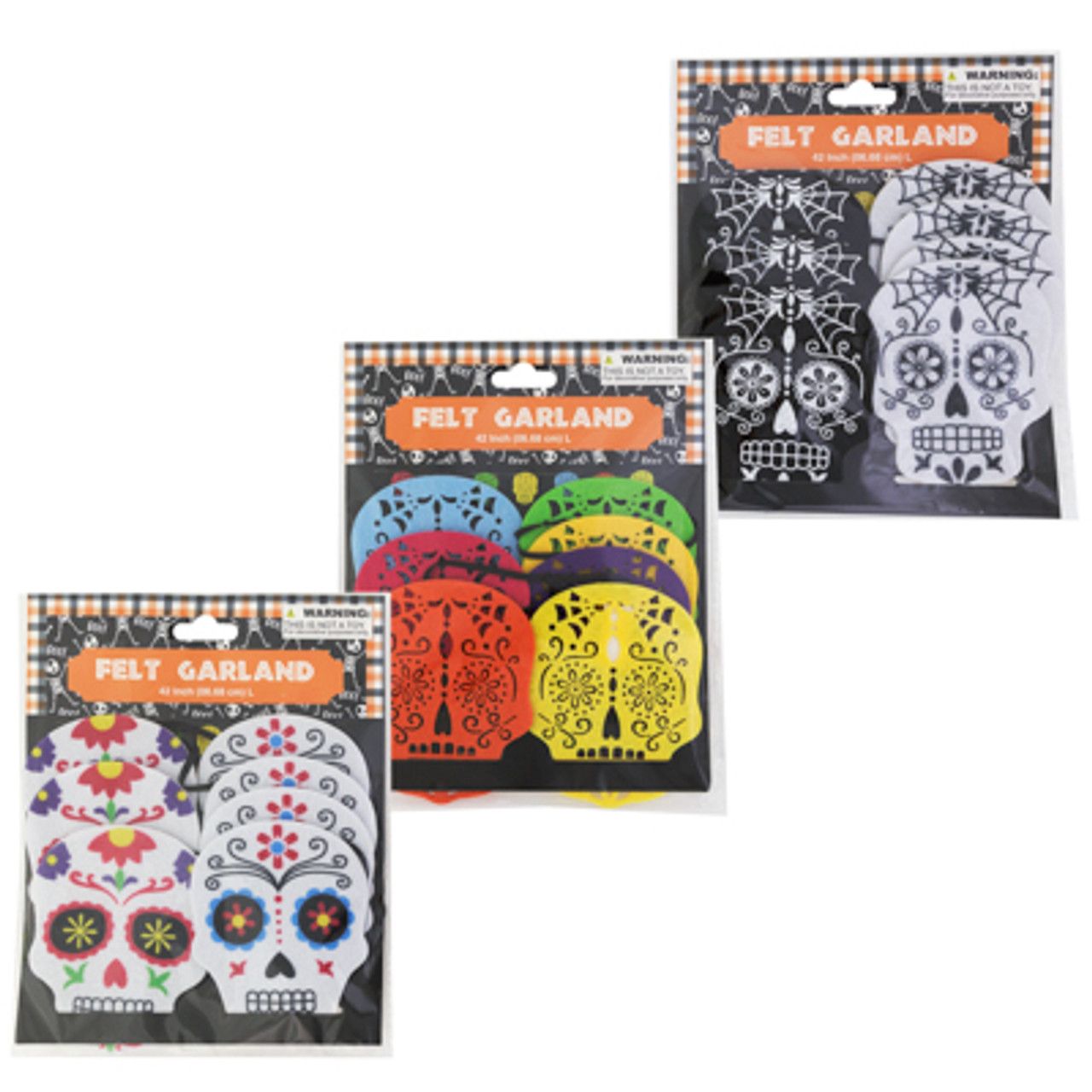 Felt Garland Sugar Skull